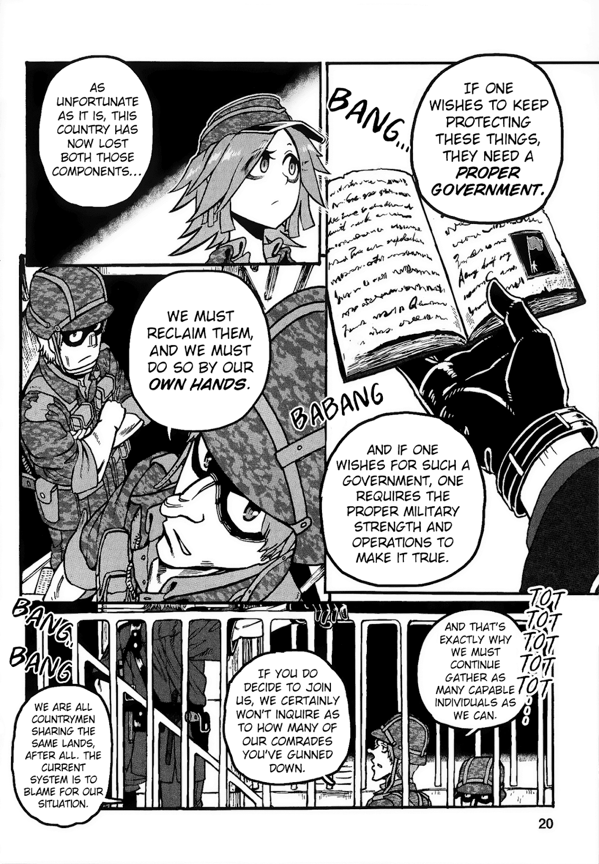 Groundless - Sekigan no Sogekihei Chapter 22 page 22 - Chapter 22: The Hammer of Swine