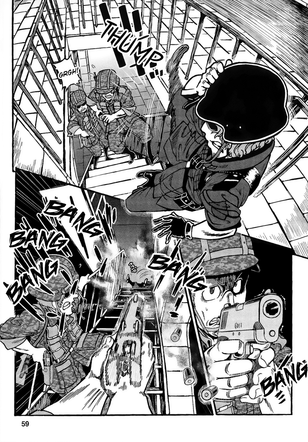 Groundless - Sekigan no Sogekihei Chapter 22 page 59 - Chapter 22: The Hammer of Swine