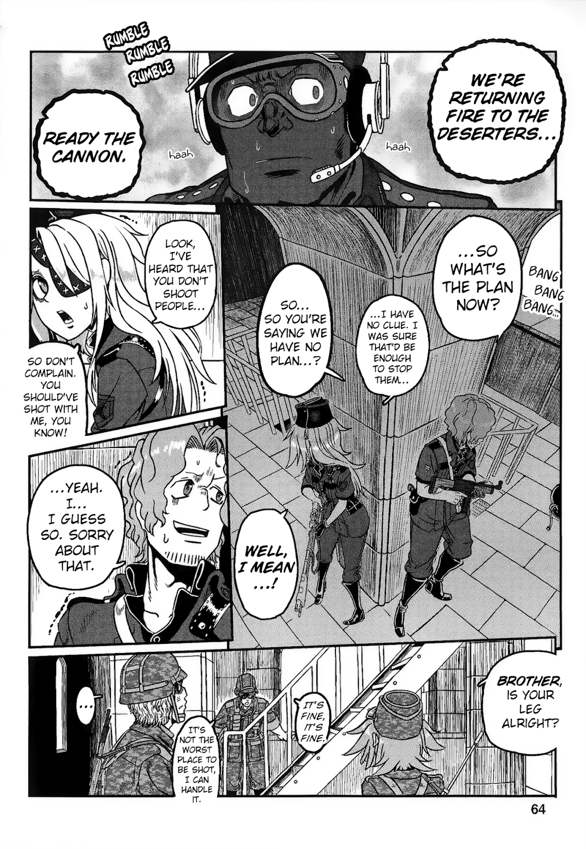 Groundless - Sekigan no Sogekihei Chapter 22 page 64 - Chapter 22: The Hammer of Swine