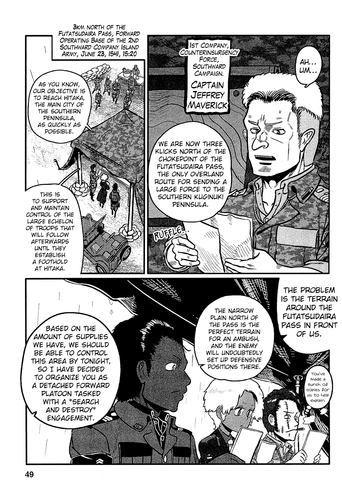 Groundless - Sekigan no Sogekihei Chapter 26 page 7 - Chapter 26: Battle of the Futatsudaria Pass