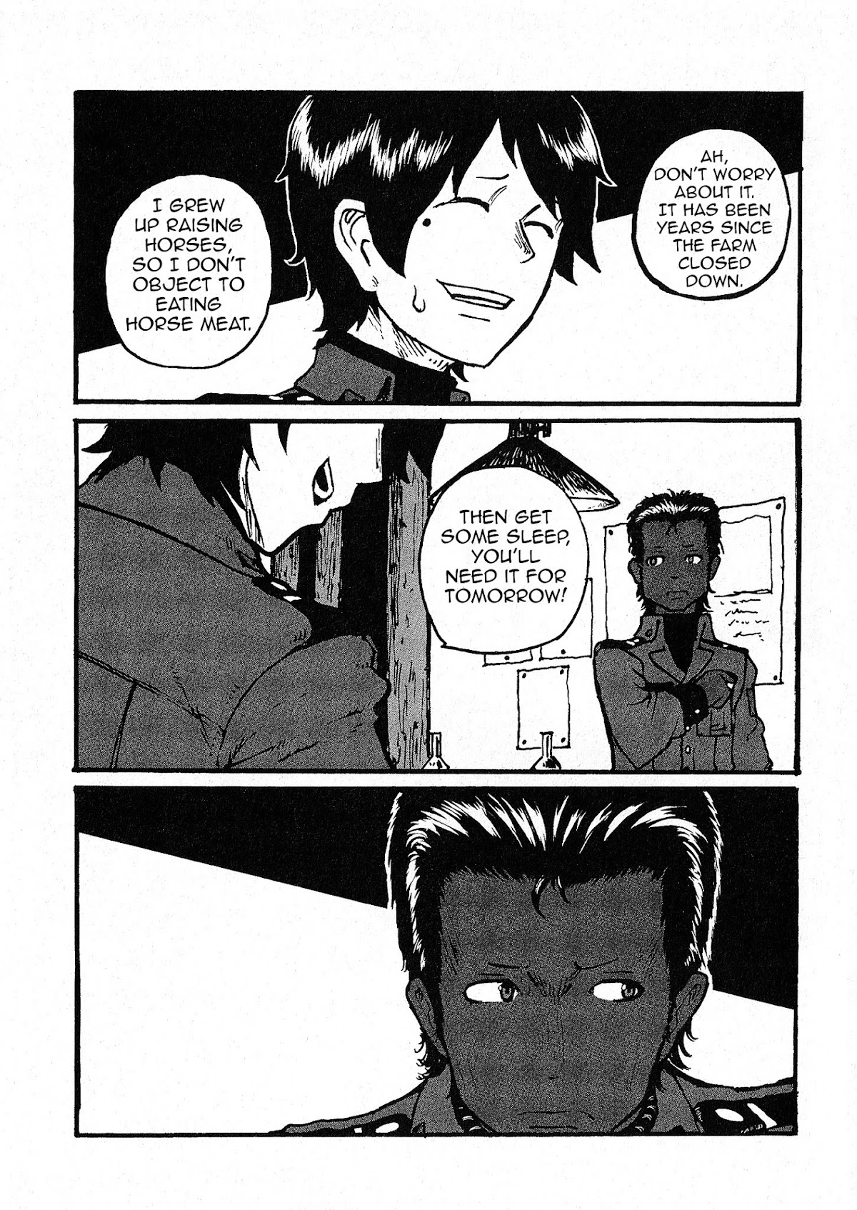 Groundless - Sekigan no Sogekihei Chapter 3 page 22 - Chapter 3 : One can't turn into a useful soldier in just 3 days + Volume 1 extras