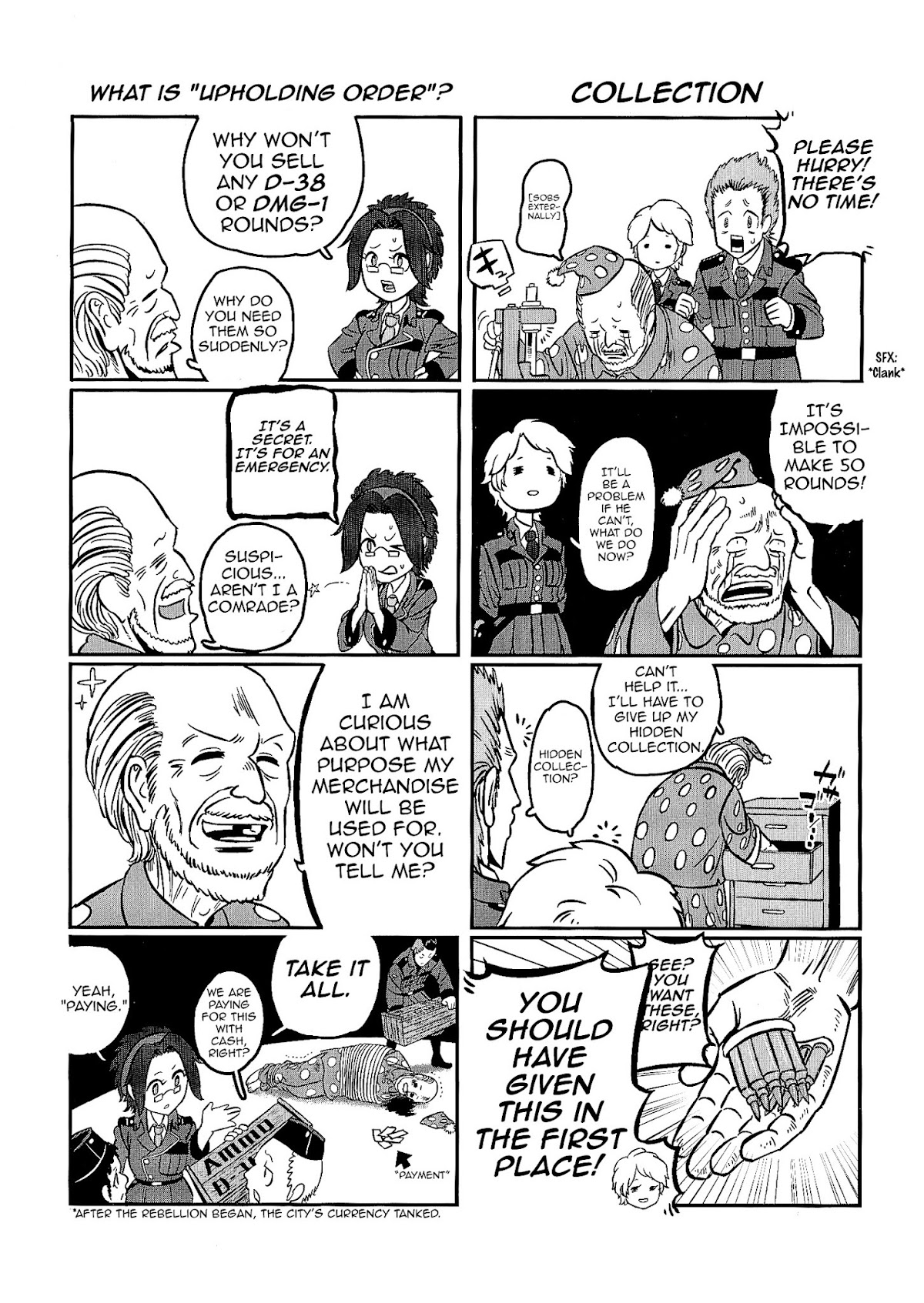 Groundless - Sekigan no Sogekihei Chapter 3 page 27 - Chapter 3 : One can't turn into a useful soldier in just 3 days + Volume 1 extras
