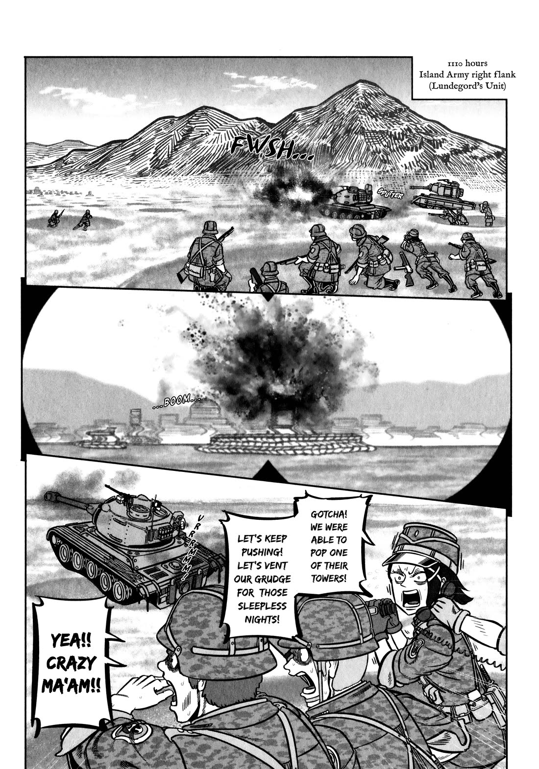 Groundless - Sekigan no Sogekihei Chapter 33 page 10 - Chapter 33: Castle of Sand and Shimmering Flames