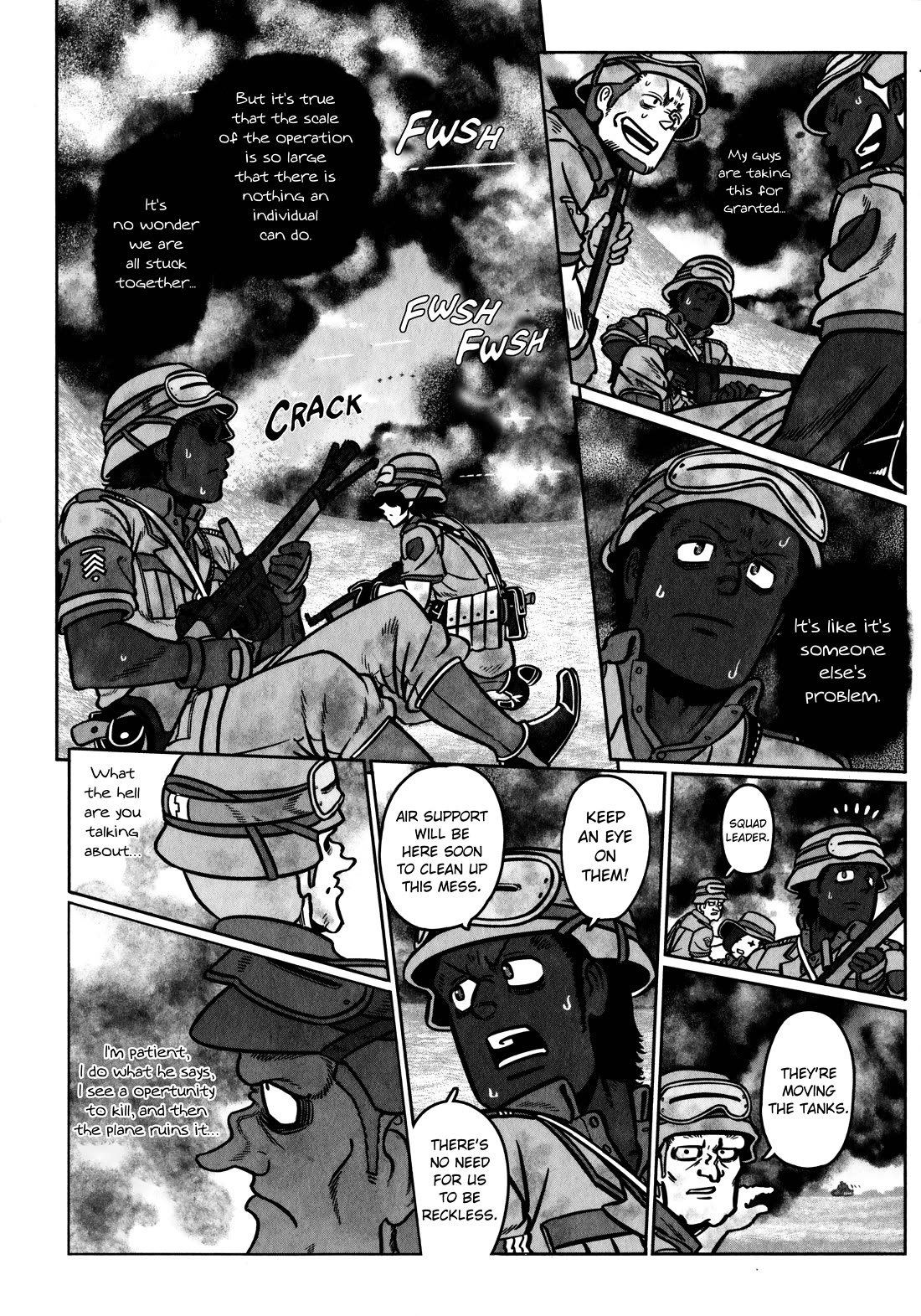Groundless - Sekigan no Sogekihei Chapter 33 page 34 - Chapter 33: Castle of Sand and Shimmering Flames