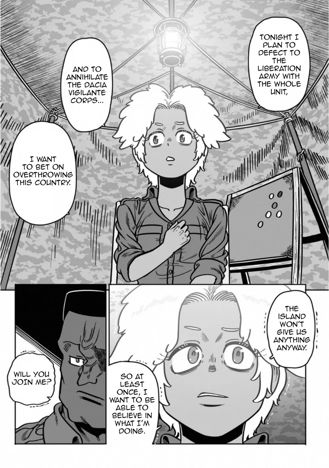 Groundless - Sekigan no Sogekihei Chapter 38 page 16 - Chapter 38: The Opportunist's Distorted Decision