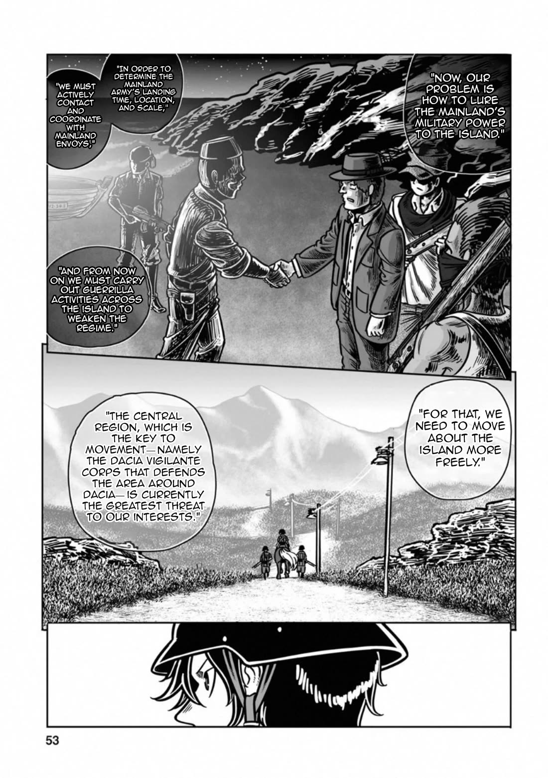 Groundless - Sekigan no Sogekihei Chapter 38 page 4 - Chapter 38: The Opportunist's Distorted Decision
