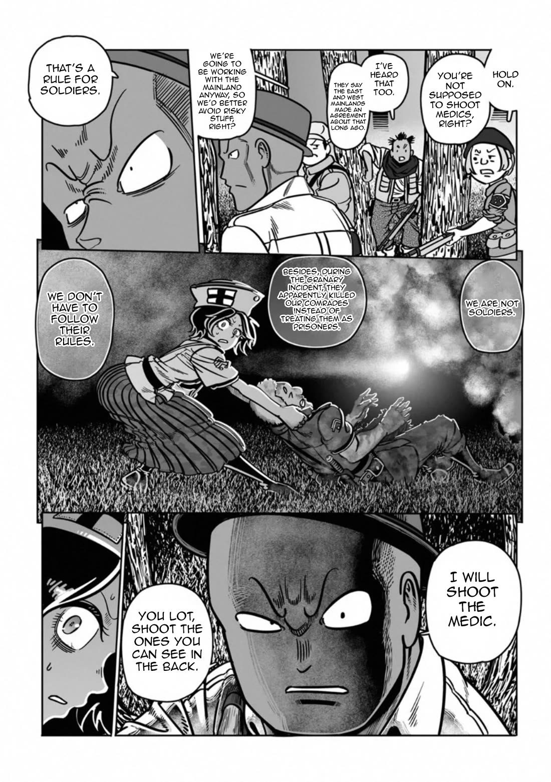 Groundless - Sekigan no Sogekihei Chapter 39 page 36 - Chapter 39: The Flames of Greed and Treason