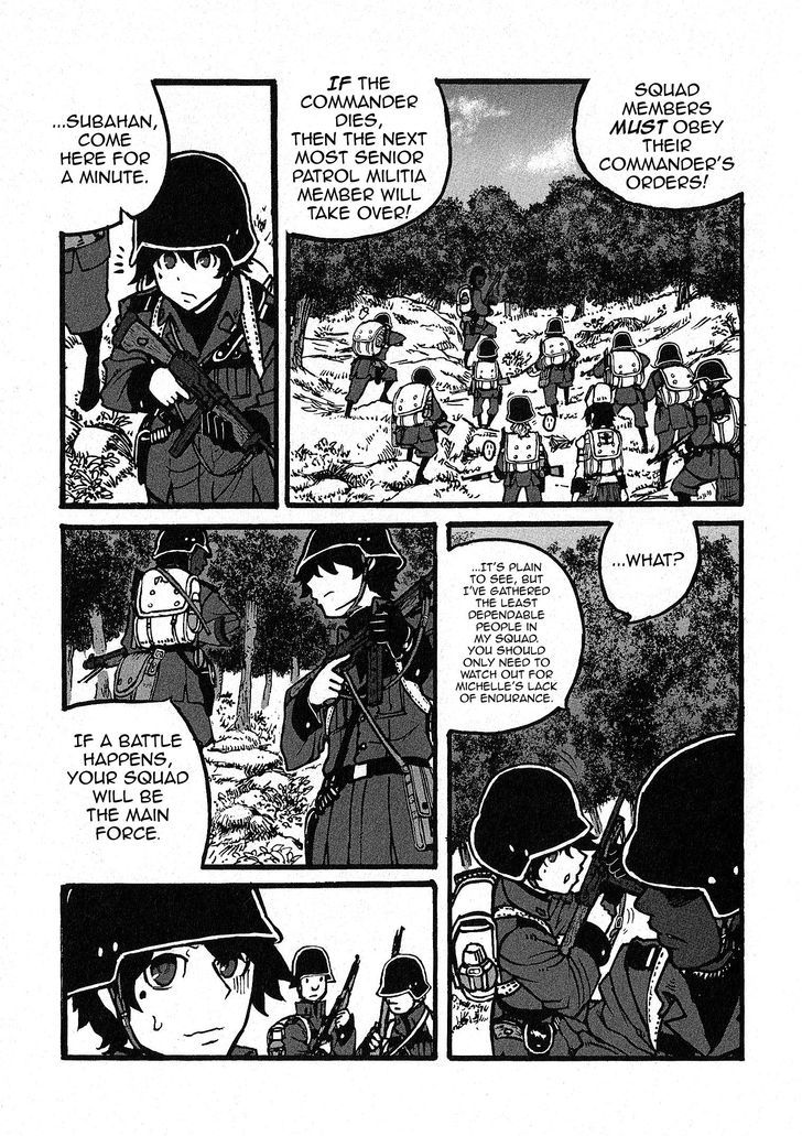 Groundless - Sekigan no Sogekihei Chapter 4.2 page 15 - Chapter 4 v2 : Separated squad