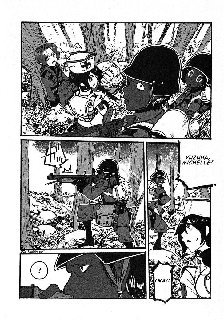 Groundless - Sekigan no Sogekihei Chapter 4.2 page 28 - Chapter 4 v2 : Separated squad