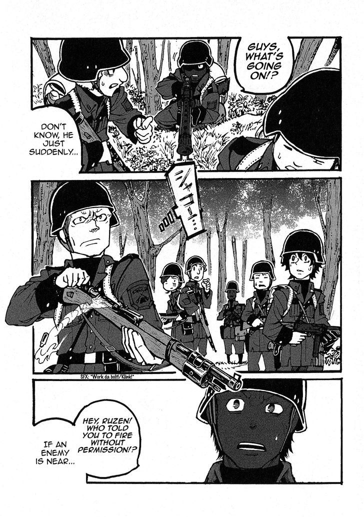 Groundless - Sekigan no Sogekihei Chapter 4.2 page 29 - Chapter 4 v2 : Separated squad