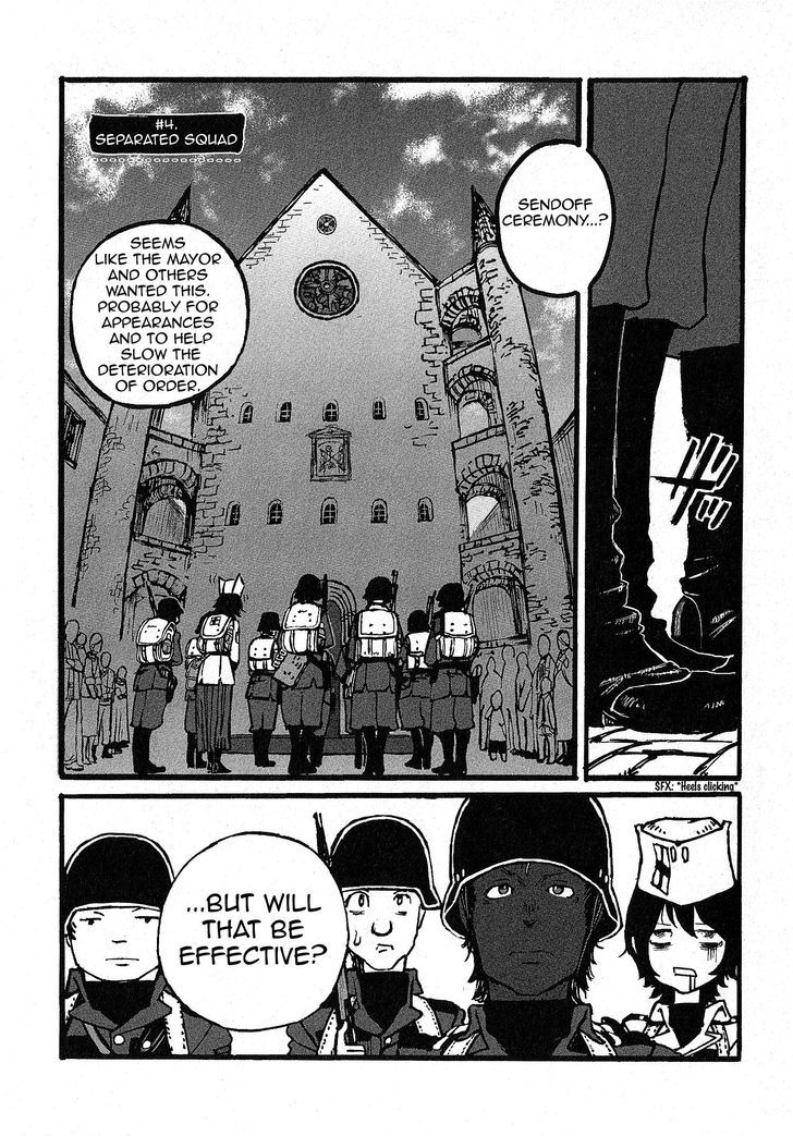 Groundless - Sekigan no Sogekihei Chapter 4.2 page 5 - Chapter 4 v2 : Separated squad