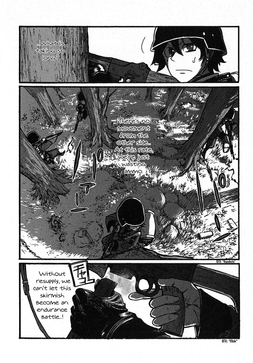 Groundless - Sekigan no Sogekihei Chapter 5 page 11 - Chapter 5 : Skirmish Battle at Wuzma Plateau