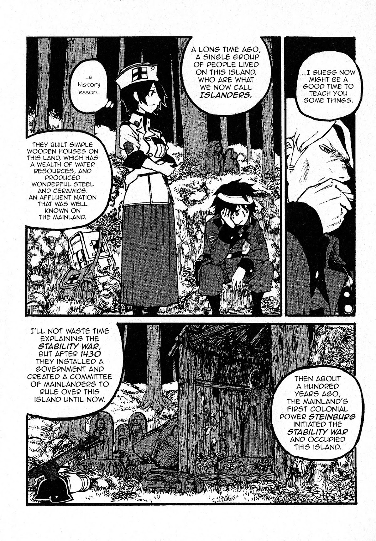 Groundless - Sekigan no Sogekihei Chapter 6 page 11 - Chapter 6 : Mercia's Outdoor Night Class (v1.1)