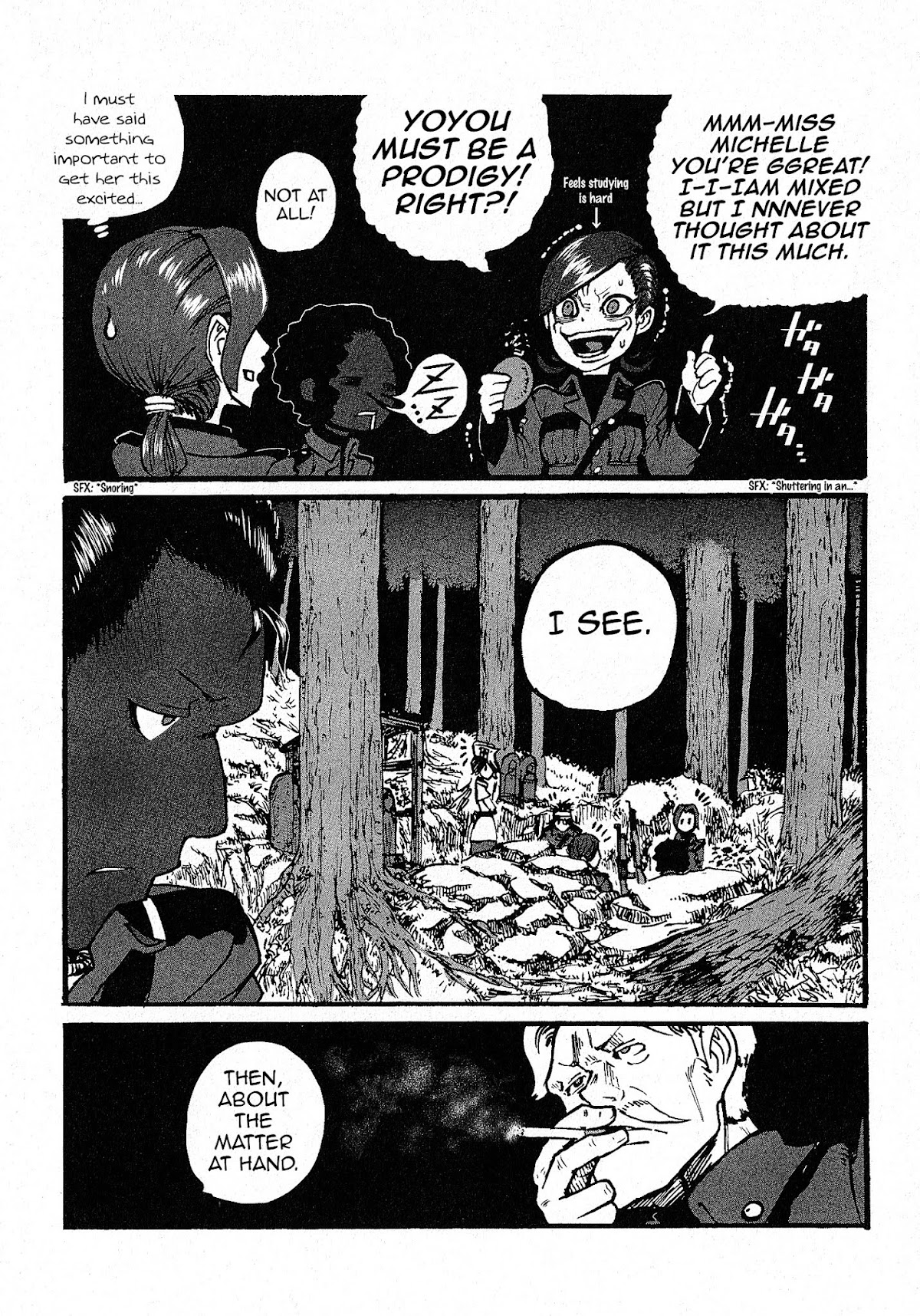 Groundless - Sekigan no Sogekihei Chapter 6 page 18 - Chapter 6 : Mercia's Outdoor Night Class (v1.1)