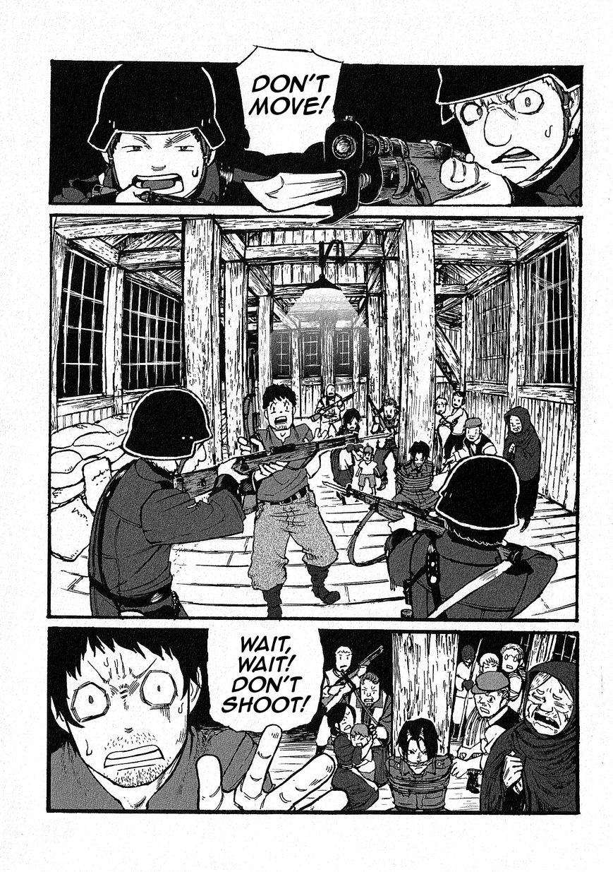 Groundless - Sekigan no Sogekihei Chapter 8 page 10 - Chapter 8 : Third Grain Silo Area Occupation Battle