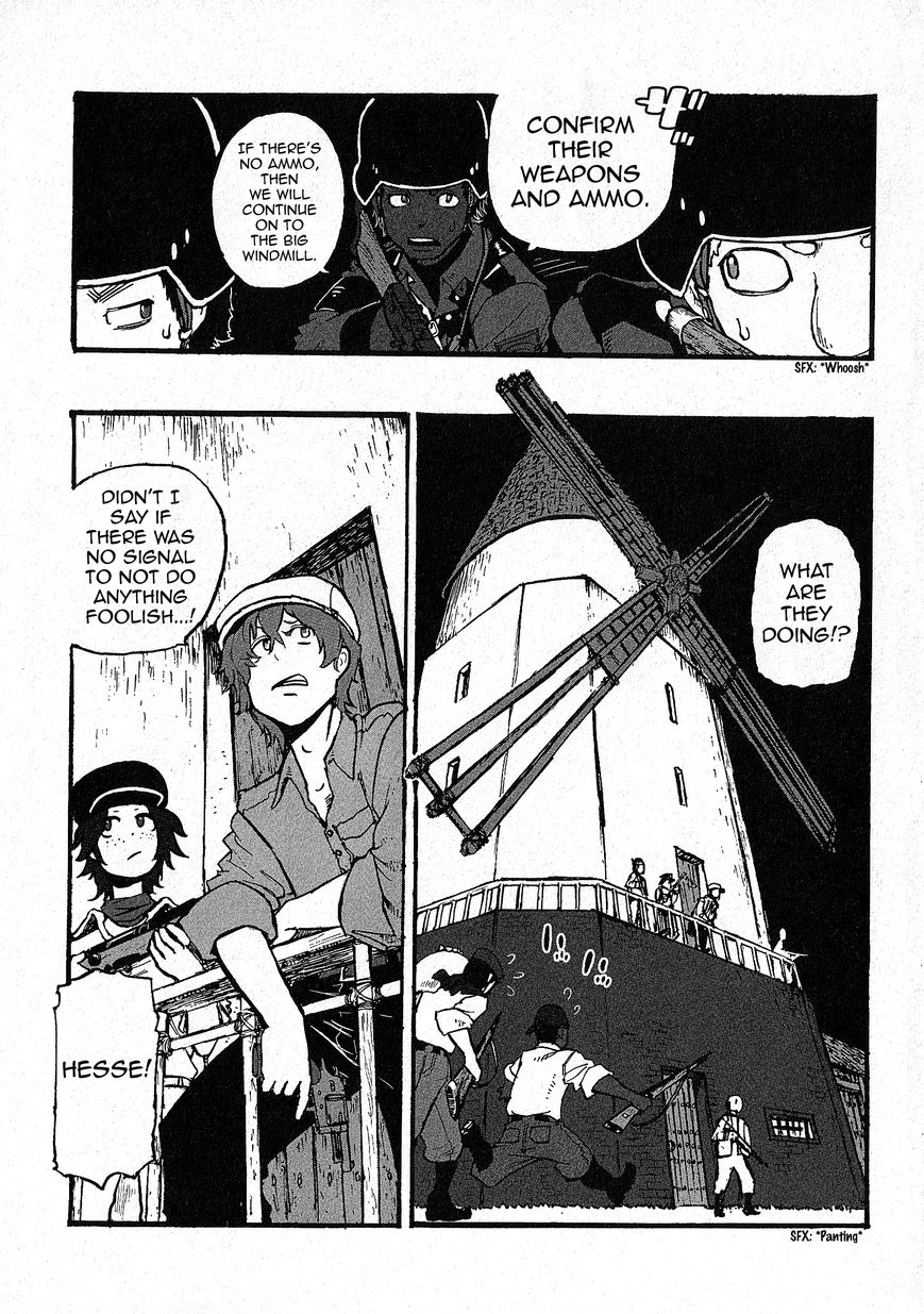 Groundless - Sekigan no Sogekihei Chapter 8 page 12 - Chapter 8 : Third Grain Silo Area Occupation Battle