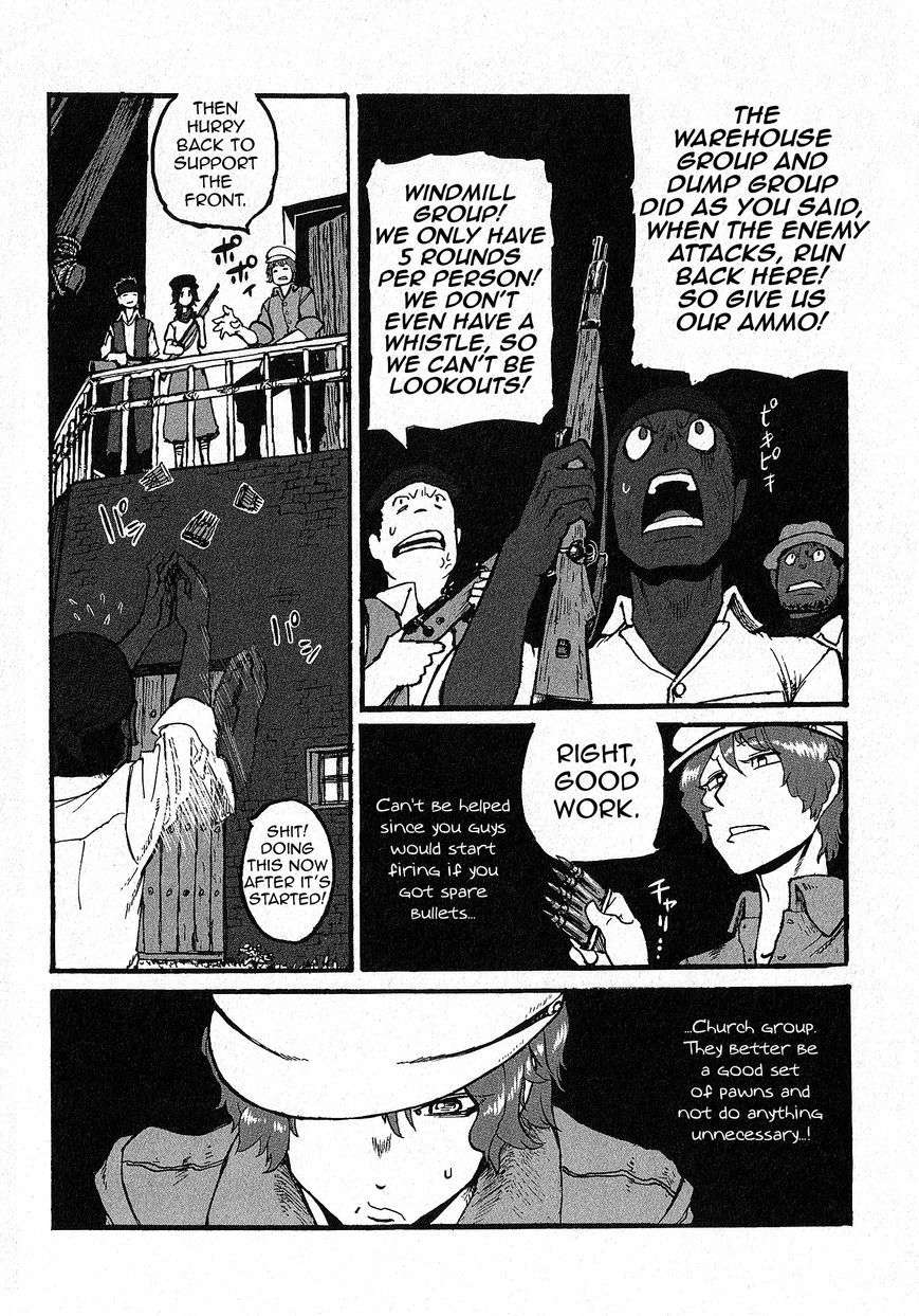 Groundless - Sekigan no Sogekihei Chapter 8 page 13 - Chapter 8 : Third Grain Silo Area Occupation Battle