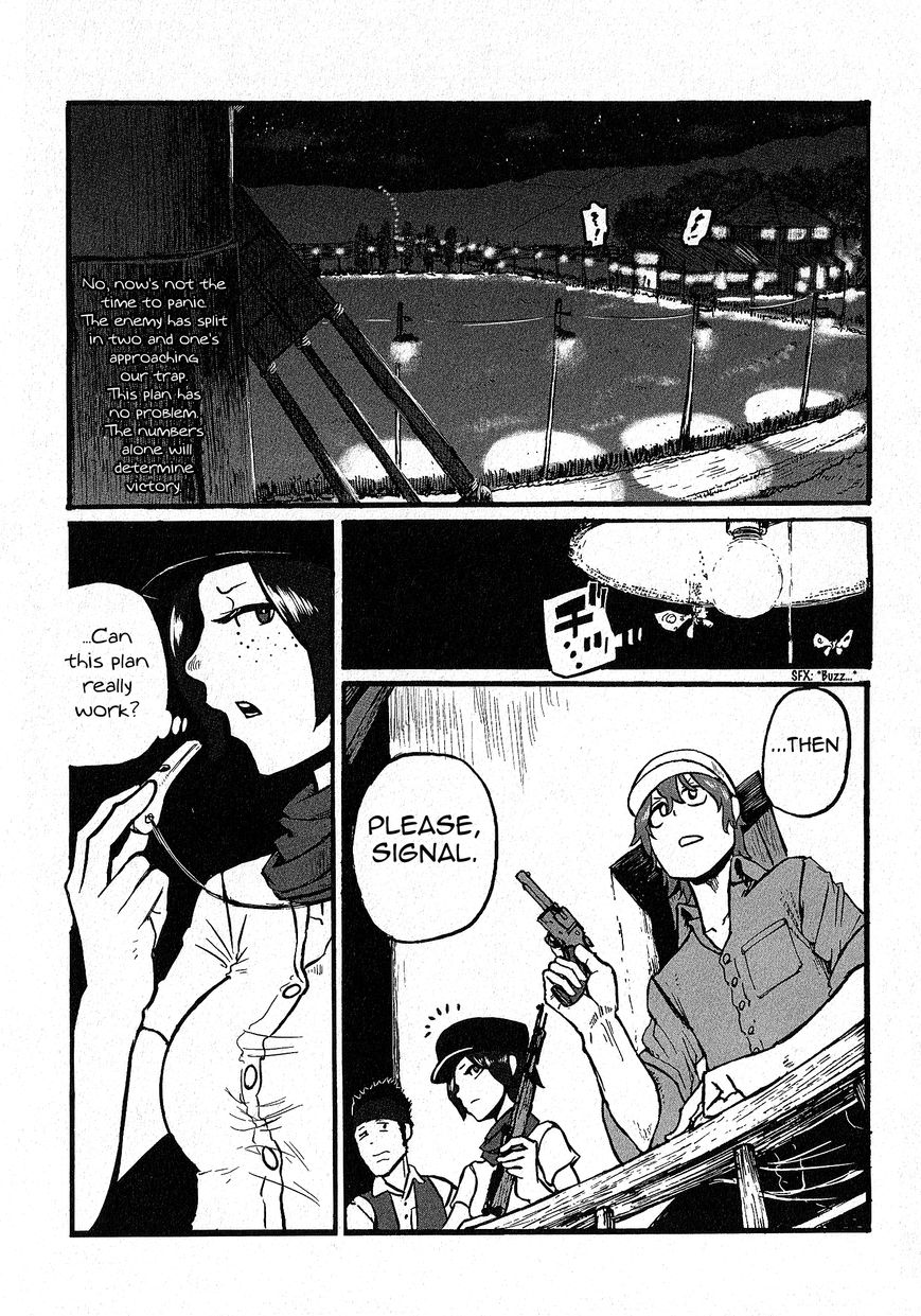 Groundless - Sekigan no Sogekihei Chapter 8 page 14 - Chapter 8 : Third Grain Silo Area Occupation Battle