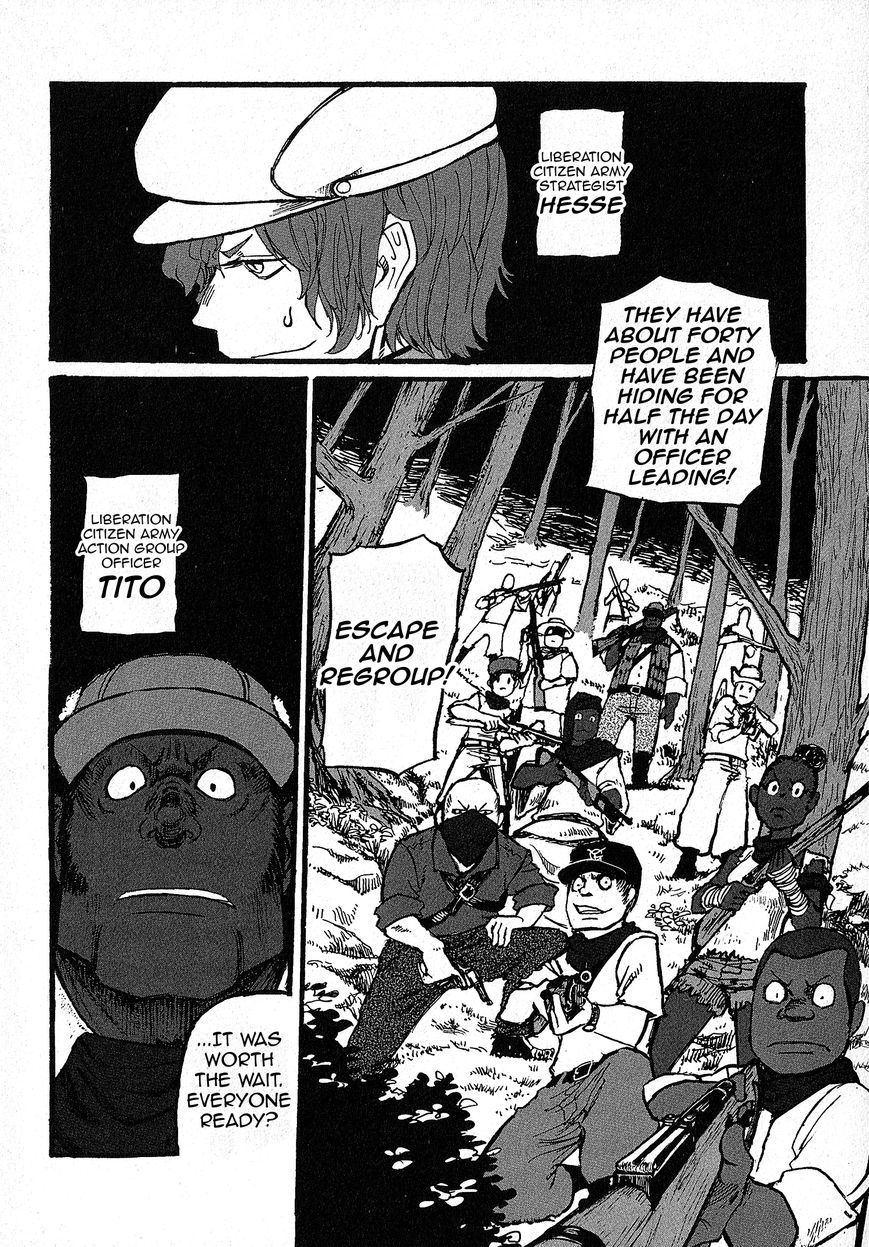 Groundless - Sekigan no Sogekihei Chapter 8 page 19 - Chapter 8 : Third Grain Silo Area Occupation Battle