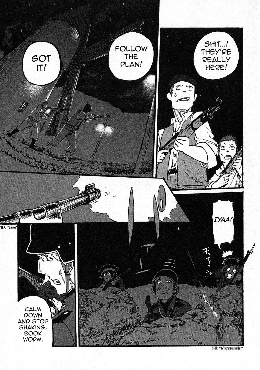 Groundless - Sekigan no Sogekihei Chapter 8 page 4 - Chapter 8 : Third Grain Silo Area Occupation Battle