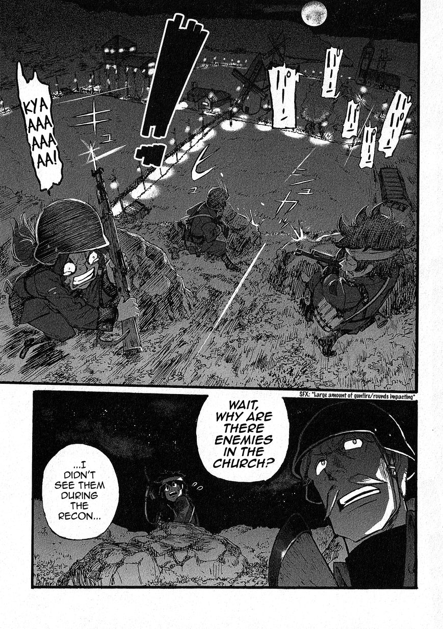 Groundless - Sekigan no Sogekihei Chapter 8 page 6 - Chapter 8 : Third Grain Silo Area Occupation Battle