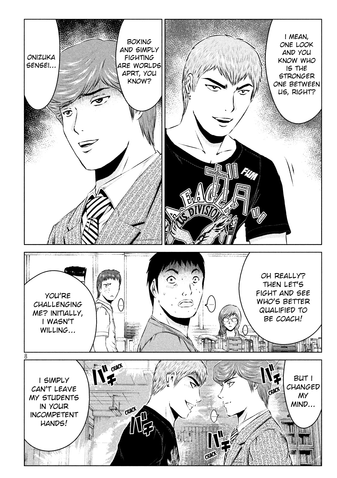 GTO - Paradise Lost Chapter 103 page 8 - Chapter 103: A Head to Head Fight