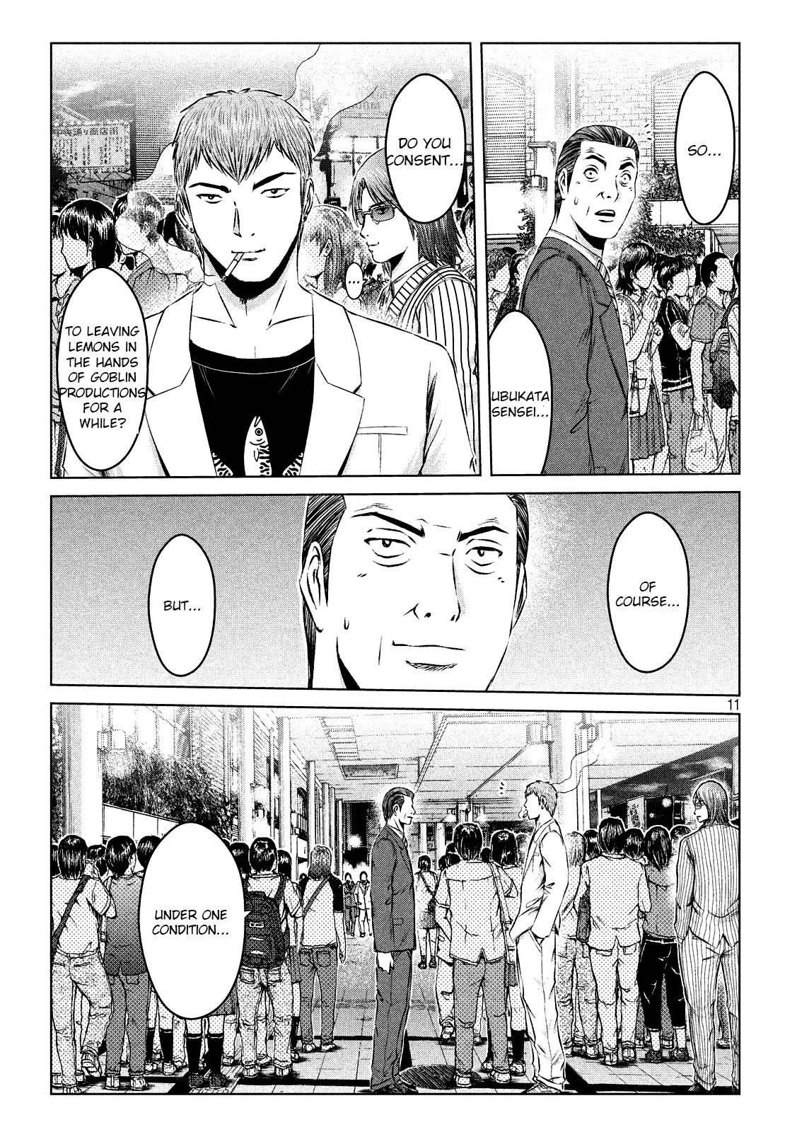 GTO - Paradise Lost Chapter 117 page 10 - Chapter 117: How to draw the boundary line