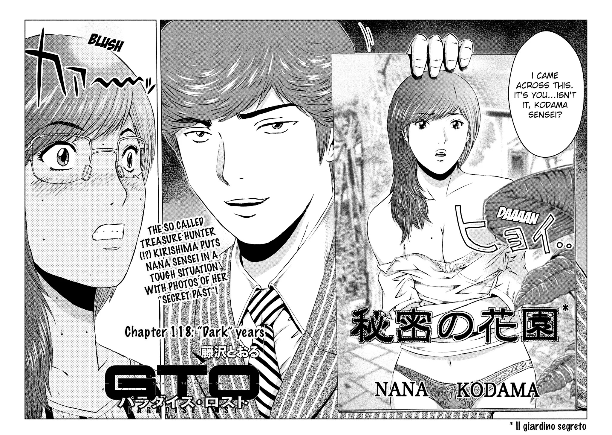 GTO - Paradise Lost Chapter 118 page 2 - Chapter 118: "Dark" years