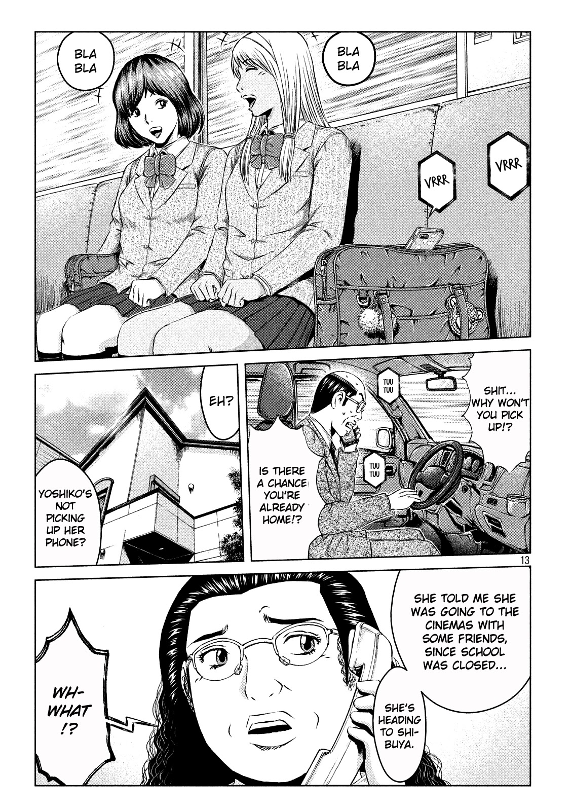 GTO - Paradise Lost Chapter 125.5 page 13 - Chapter 125.5: The extraordinary adventures of the Uchiyamada Family Part 1
