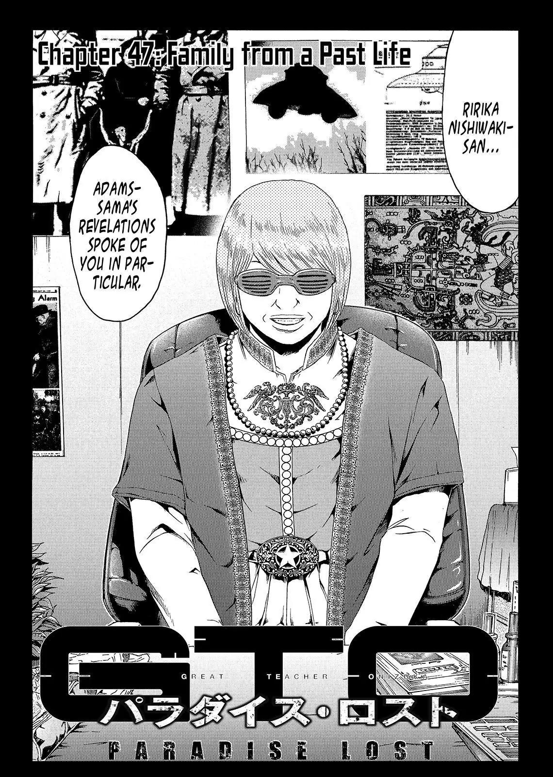 GTO - Paradise Lost Chapter 47 page 2 - Chapter 47: Family From A Past Life