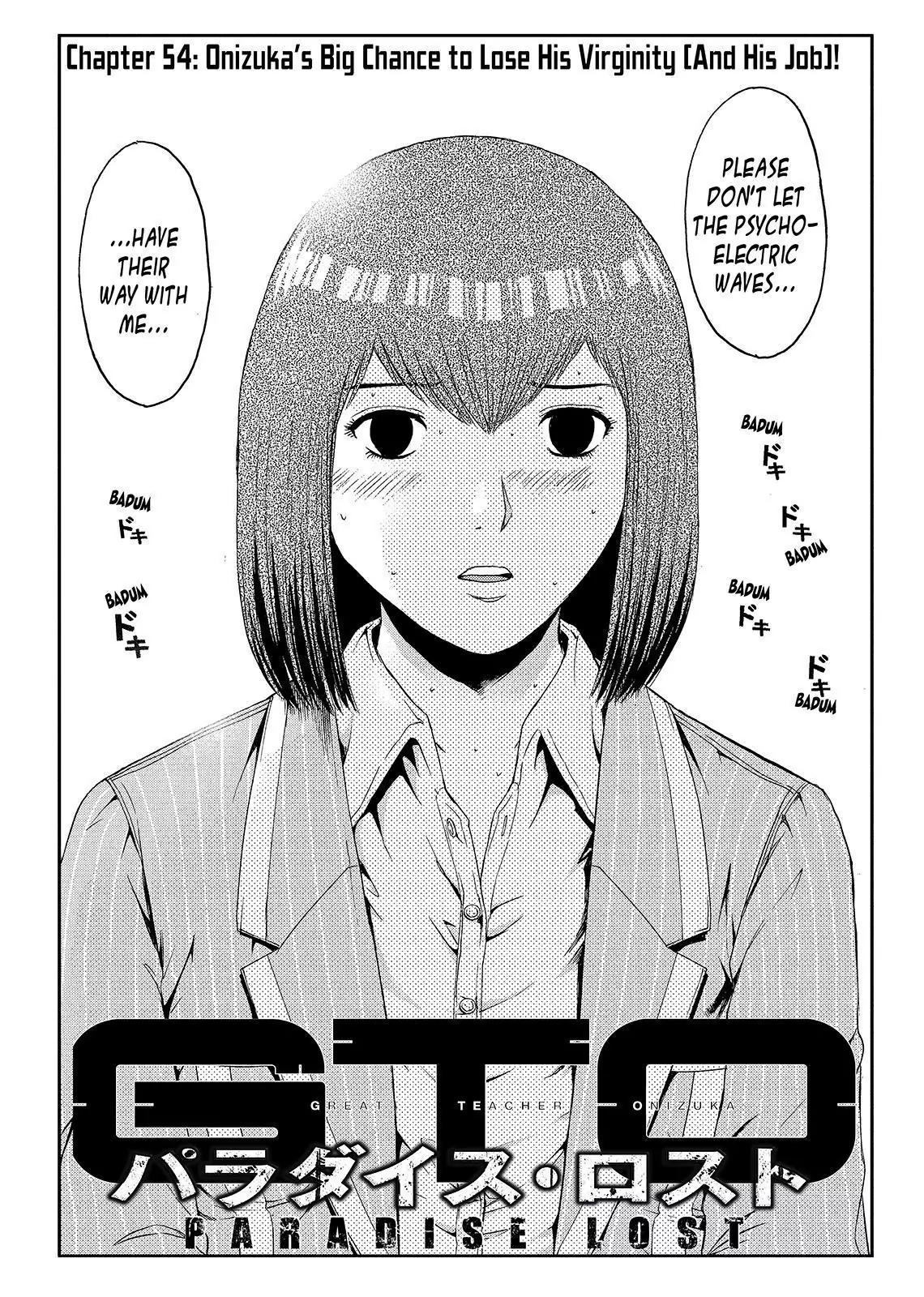 GTO - Paradise Lost Chapter 54 page 2 - Chapter 54: Onizuka's Big Chance to Lose His Virginity [And His Job]!