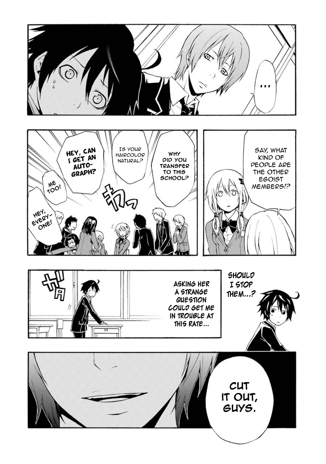 Guilty Crown Chapter 5 page 20 - Chapter 5: Erosion - School mate