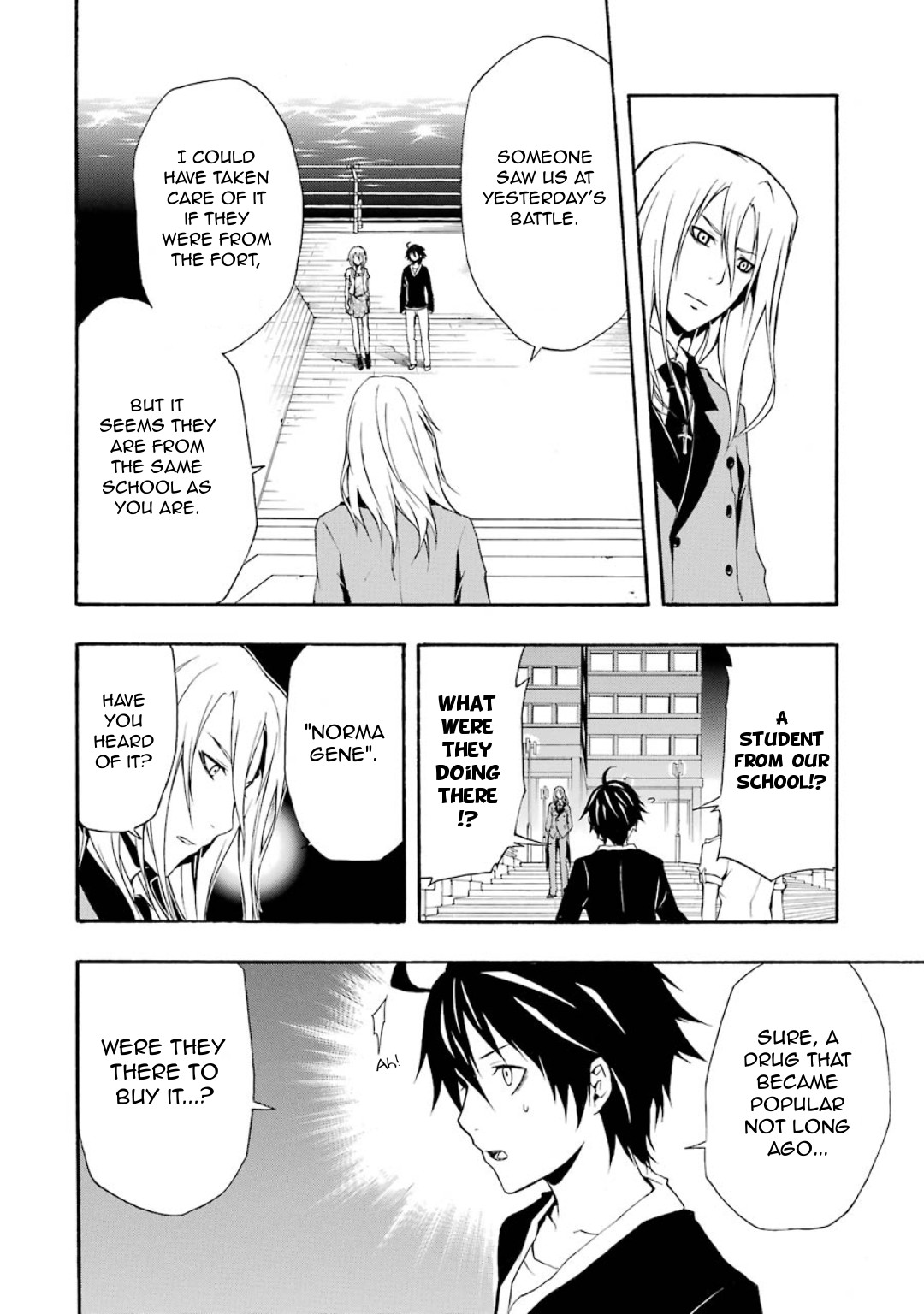 Guilty Crown Chapter 5 page 36 - Chapter 5: Erosion - School mate