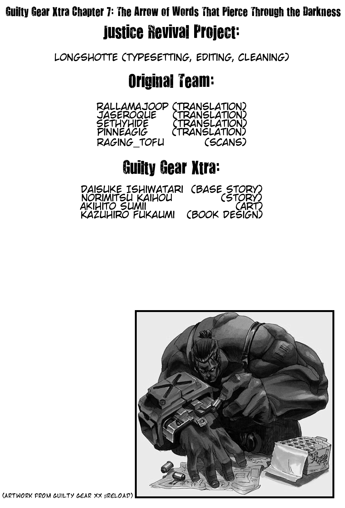 Guilty Gear Xtra Chapter 7 page 22 - Chapter 7: The Arrow of Words that Pierce through Darkness