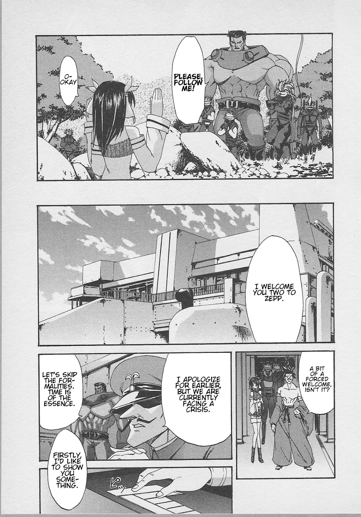 Guilty Gear Xtra Chapter 8 page 12 - Chapter 8: The Ship That Floats Among the Stars and the Metallic Island That Flies in the Sky