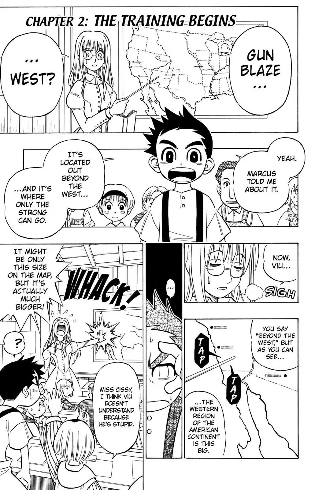 Gun Blaze West Chapter 2 page 1 - Chapter 2: The Training Begins