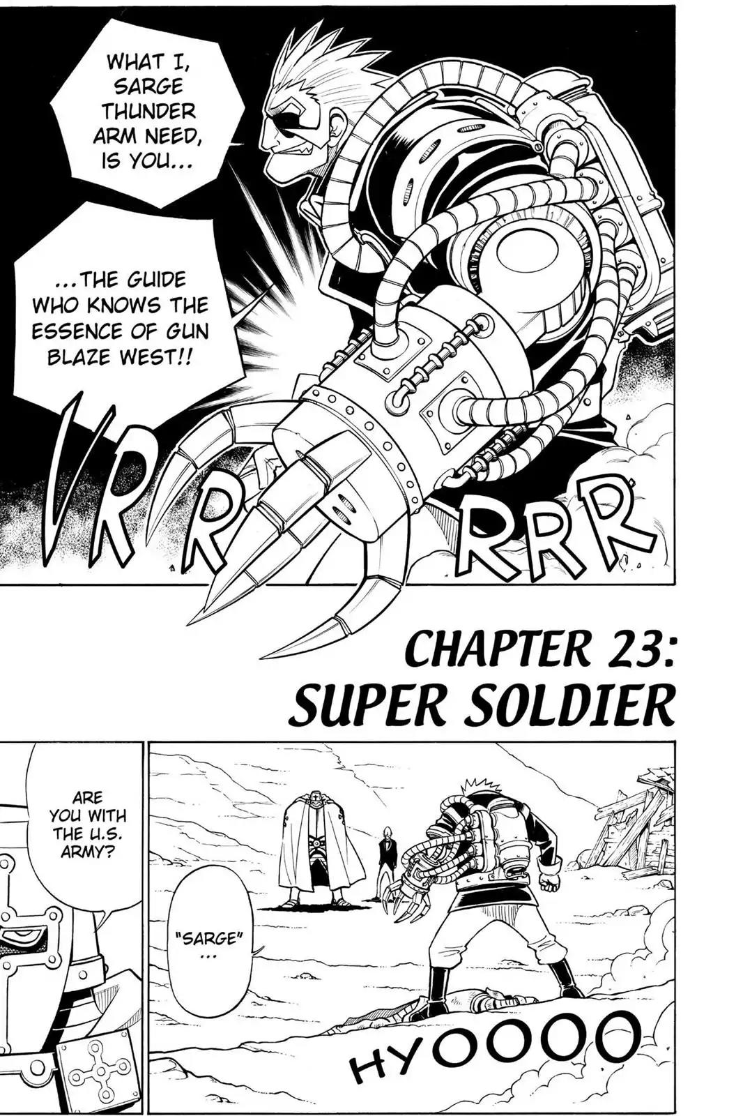 Gun Blaze West Chapter 23 page 1 - Chapter 23: Super Soldier