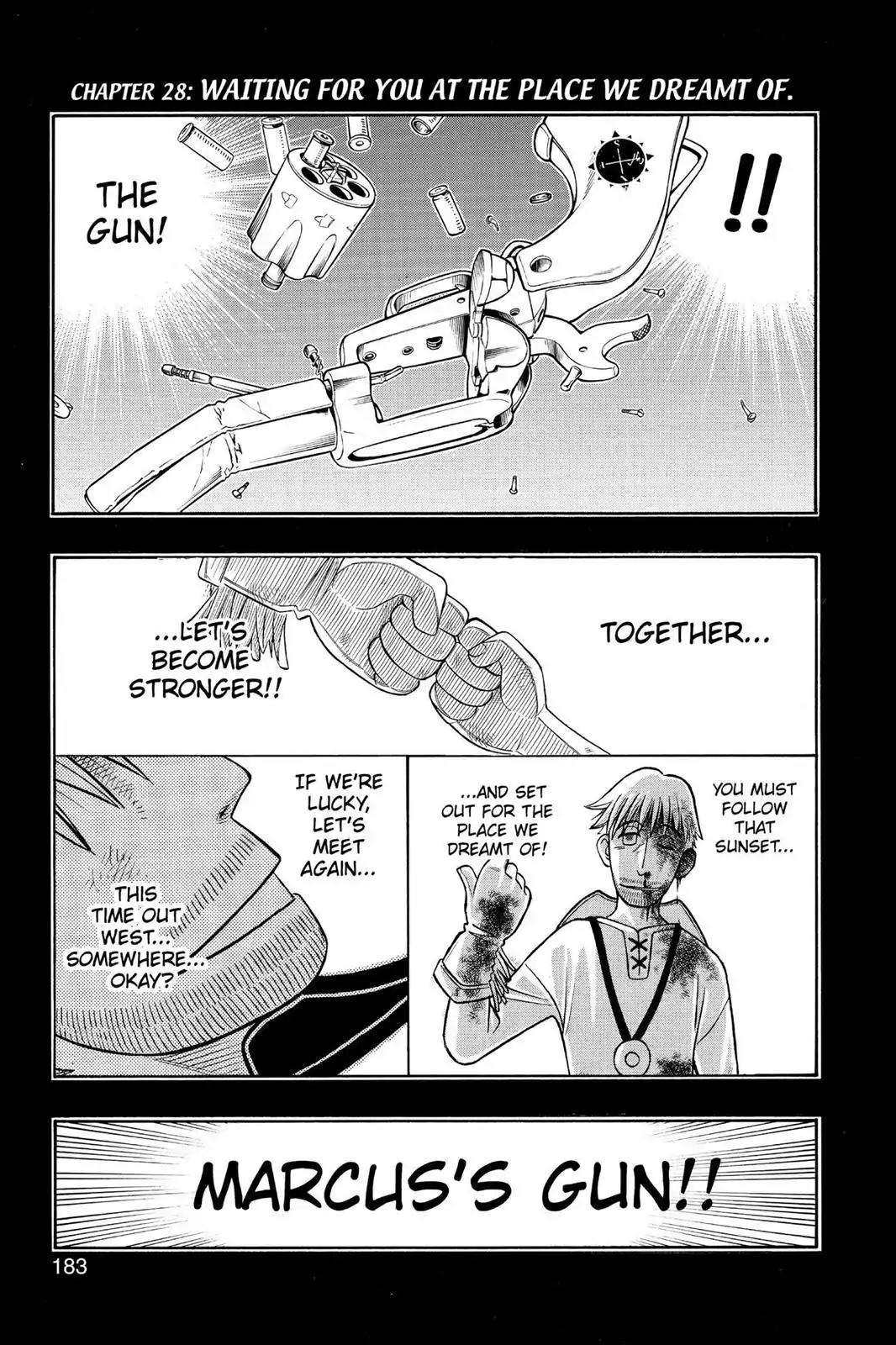 Gun Blaze West Chapter 28 page 1 - Chapter 28: Waiting For You At The Place We Dreamt Of [End]