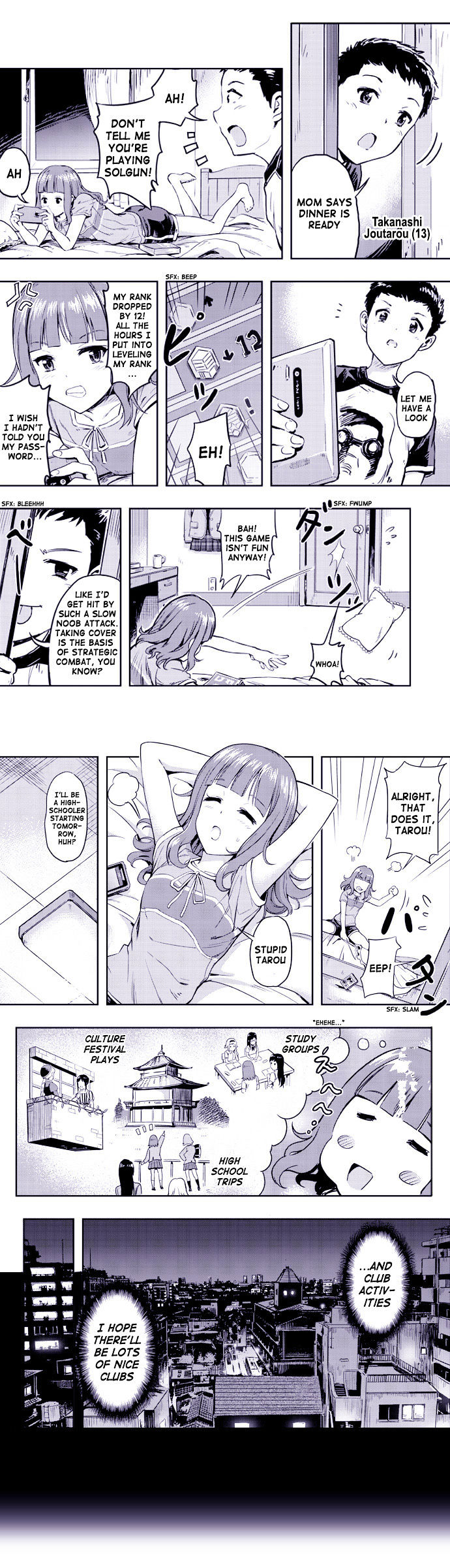 Gun & Girls Chapter 1 page 3 - Chapter 1 : Entrance Ceremony!