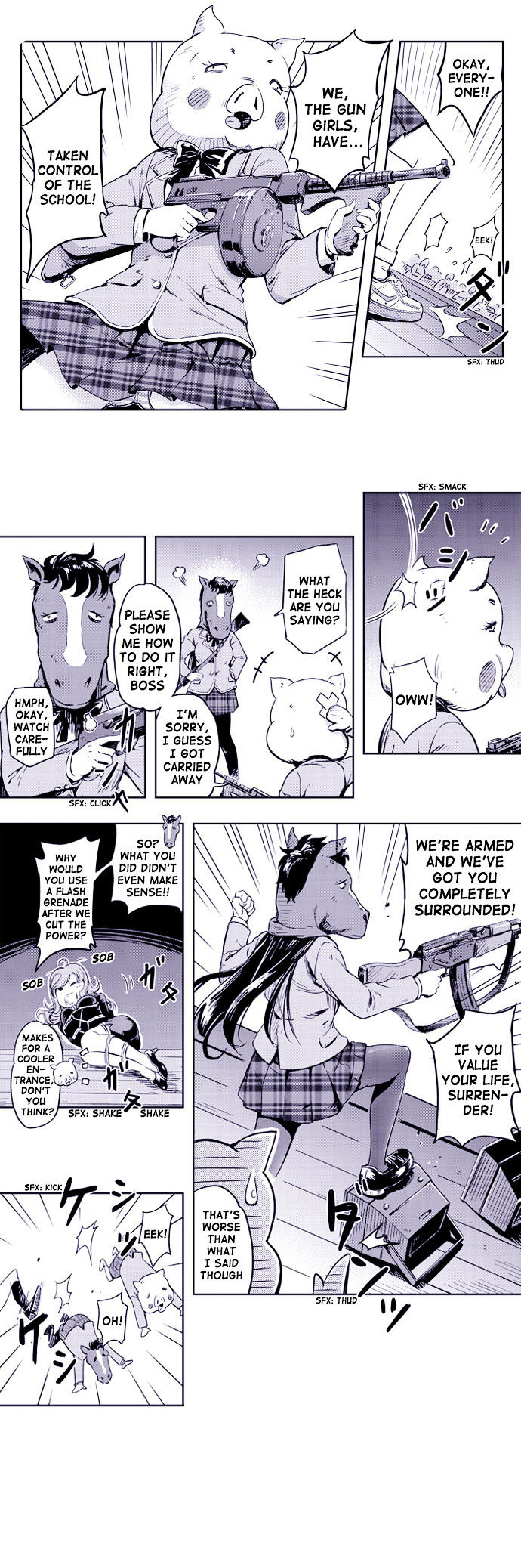 Gun & Girls Chapter 2 page 2 - Chapter 2 : Meet the Gun & Girls club!