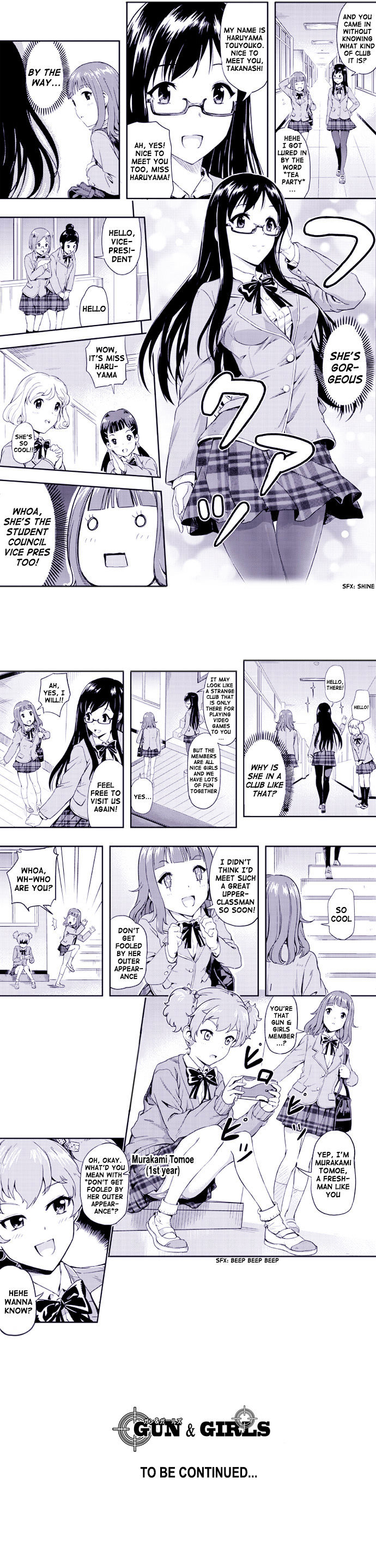 Gun & Girls Chapter 2 page 7 - Chapter 2 : Meet the Gun & Girls club!