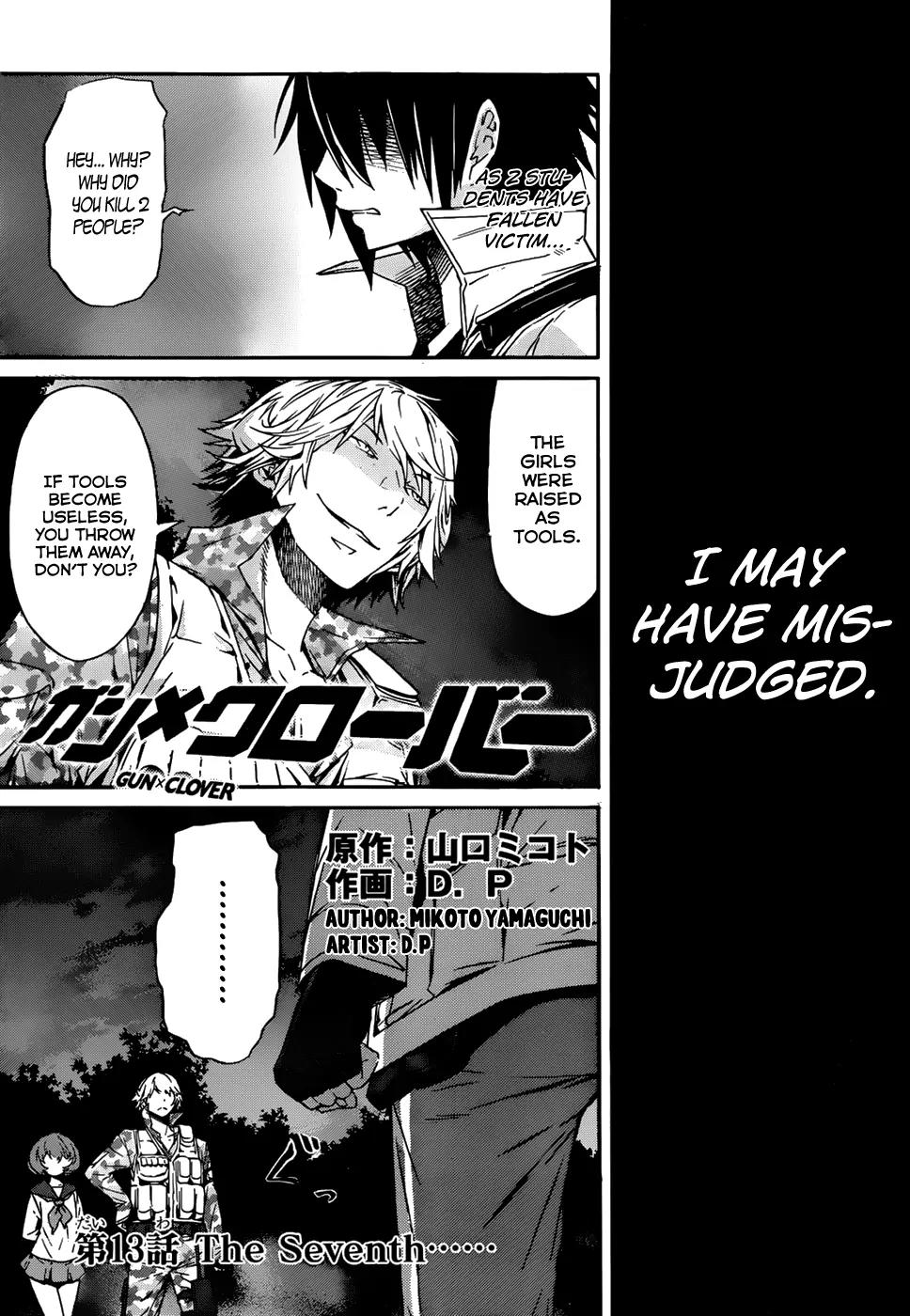 Gun x Clover Chapter 13 page 2 - Chapter 13 : The Seventh...