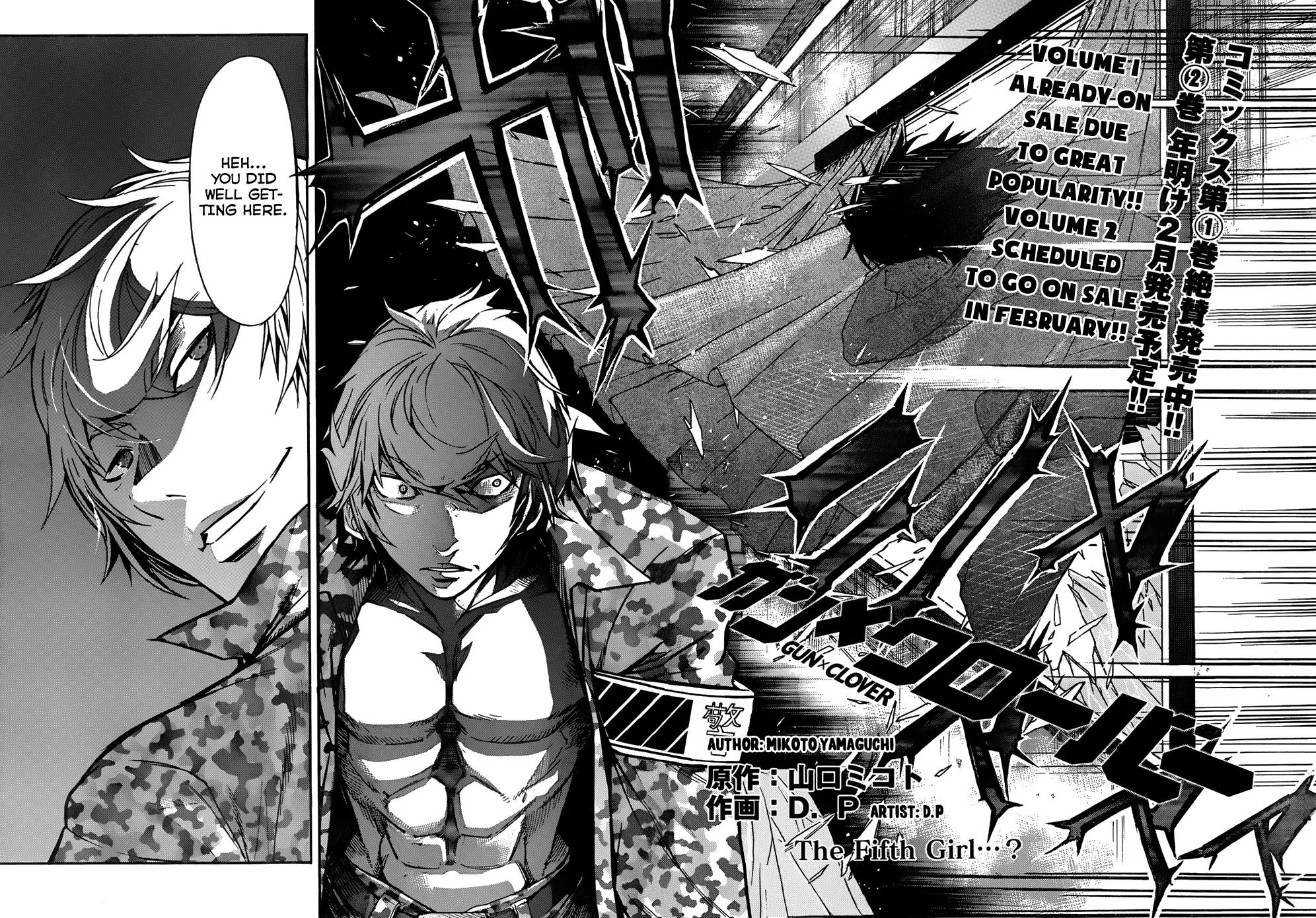 Gun x Clover Chapter 9 page 2 - Chapter 9: The Fifth Girl...?