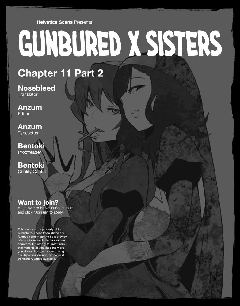 Gunbured x Sisters Chapter 11.2 page 1 - Chapter 11.2: A Hero is Necessary (Part 2)