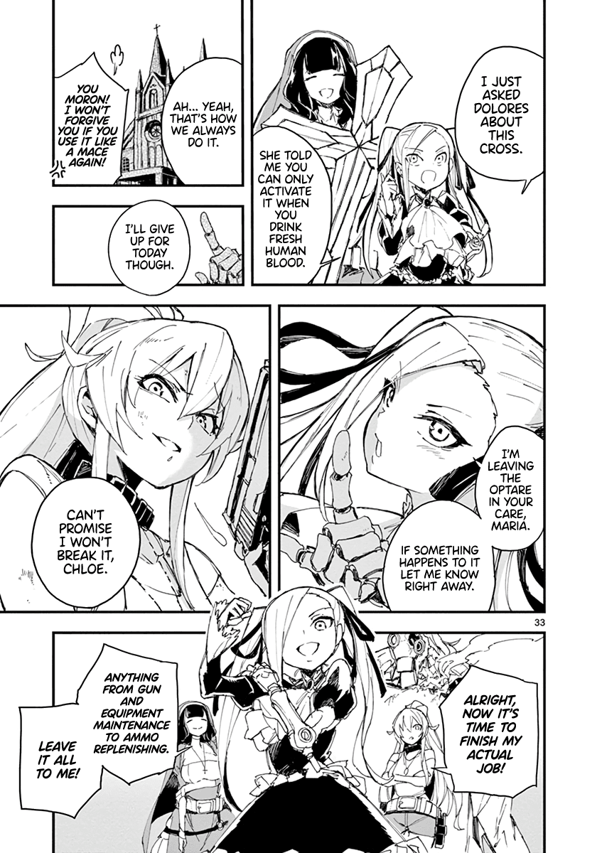 Gunbured x Sisters Chapter 7 page 33 - Chapter 7: The Name of That Weapon