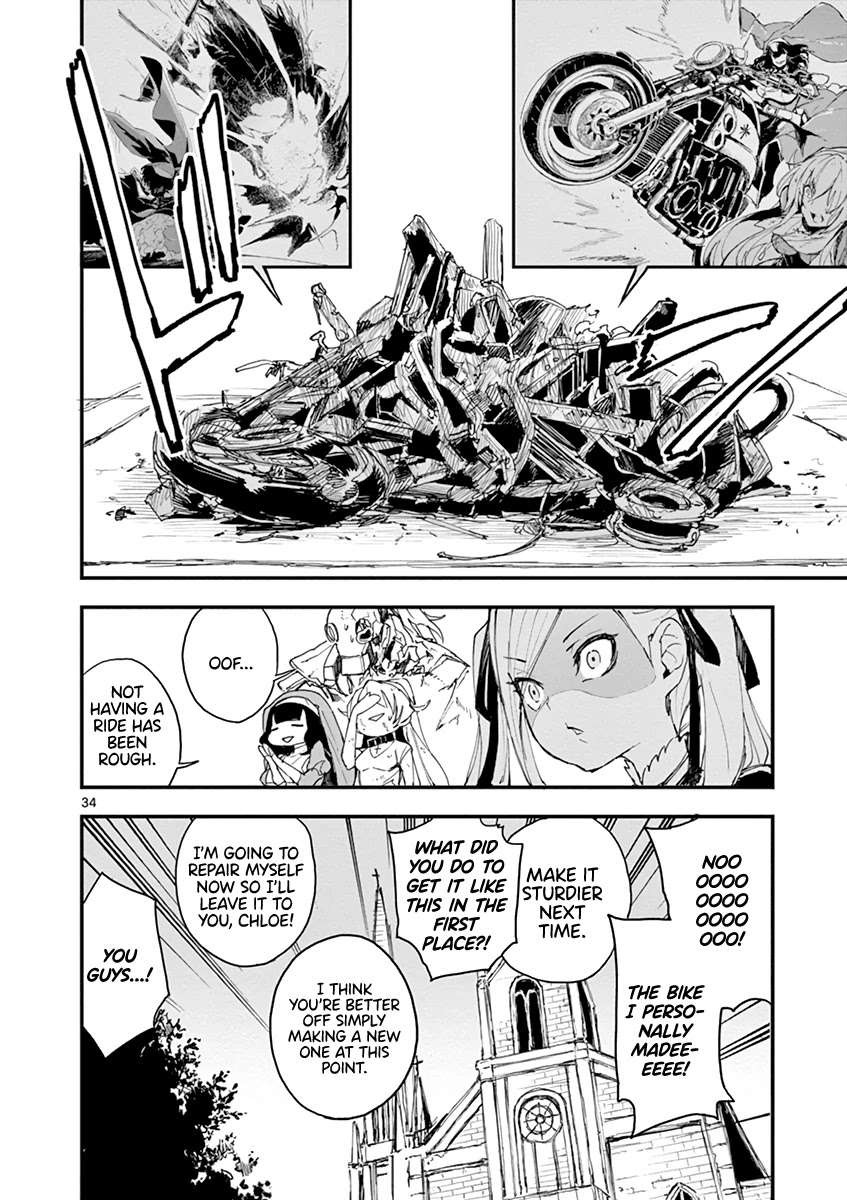 Gunbured x Sisters Chapter 7 page 34 - Chapter 7: The Name of That Weapon