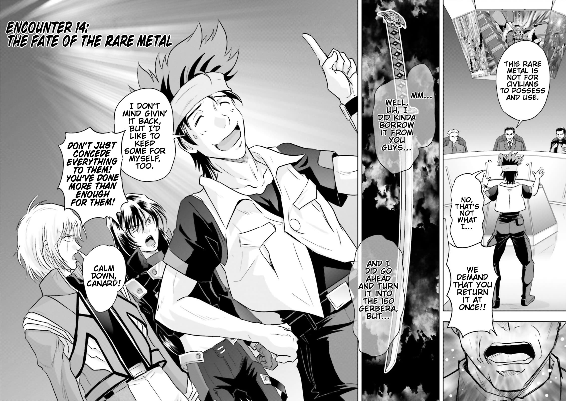 Gundam Seed Astray - Tenkuu no Seijo Chapter 14 page 2 - Chapter 14: Encounter 14: The Fate of the Rare Metal