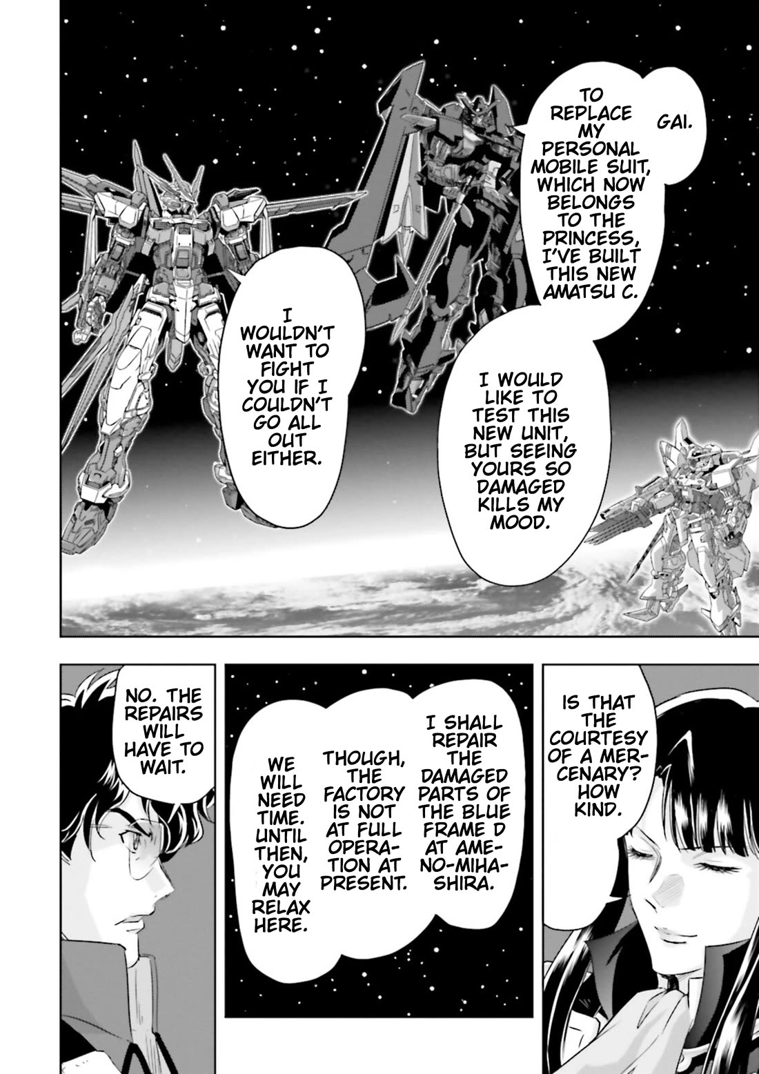 Gundam Seed Astray - Tenkuu no Seijo Chapter 14 page 22 - Chapter 14: Encounter 14: The Fate of the Rare Metal