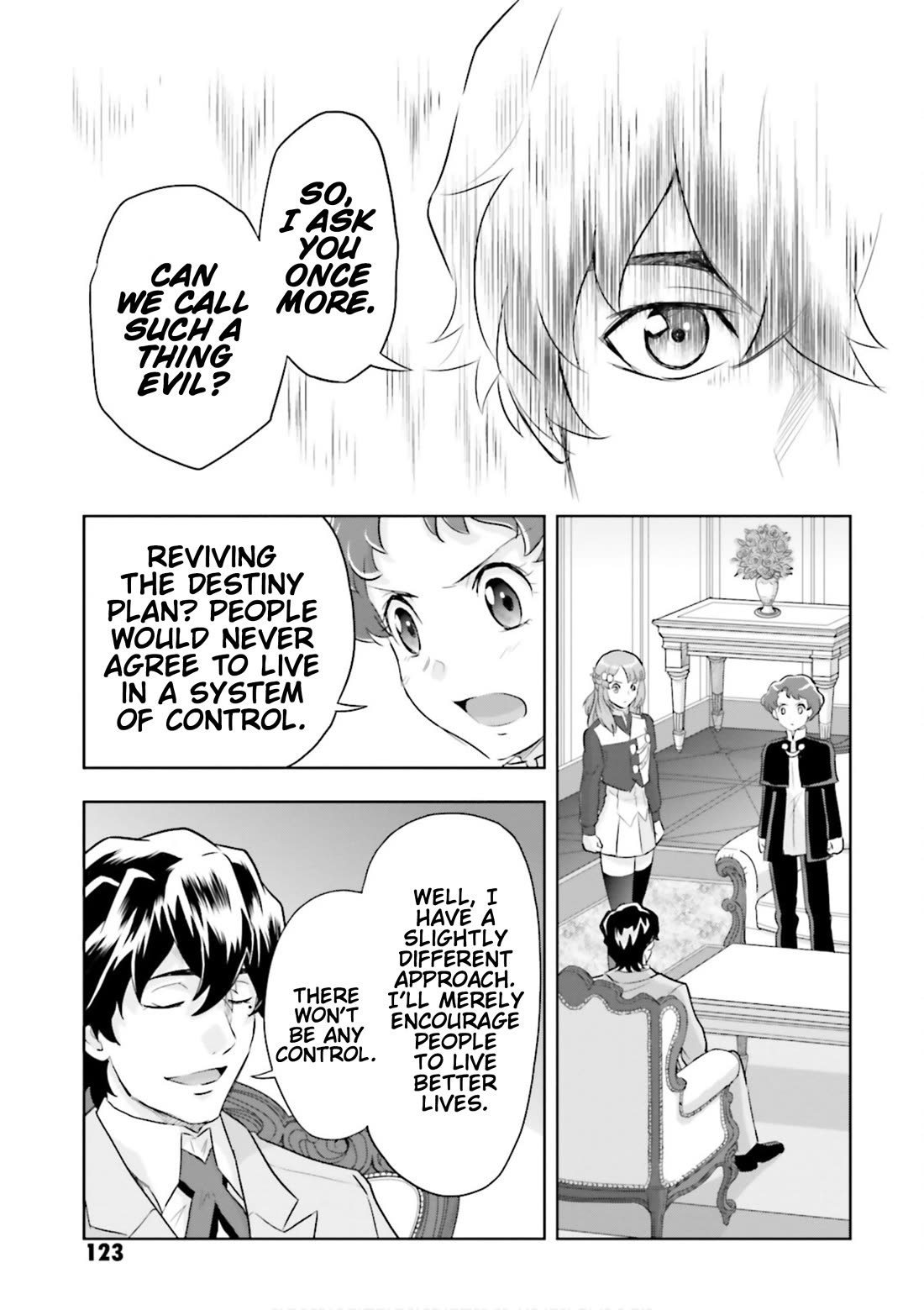 Gundam Seed Astray - Tenkuu no Seijo Chapter 16 page 14 - Chapter 16: Encounter 16: One Man's Destiny Plan