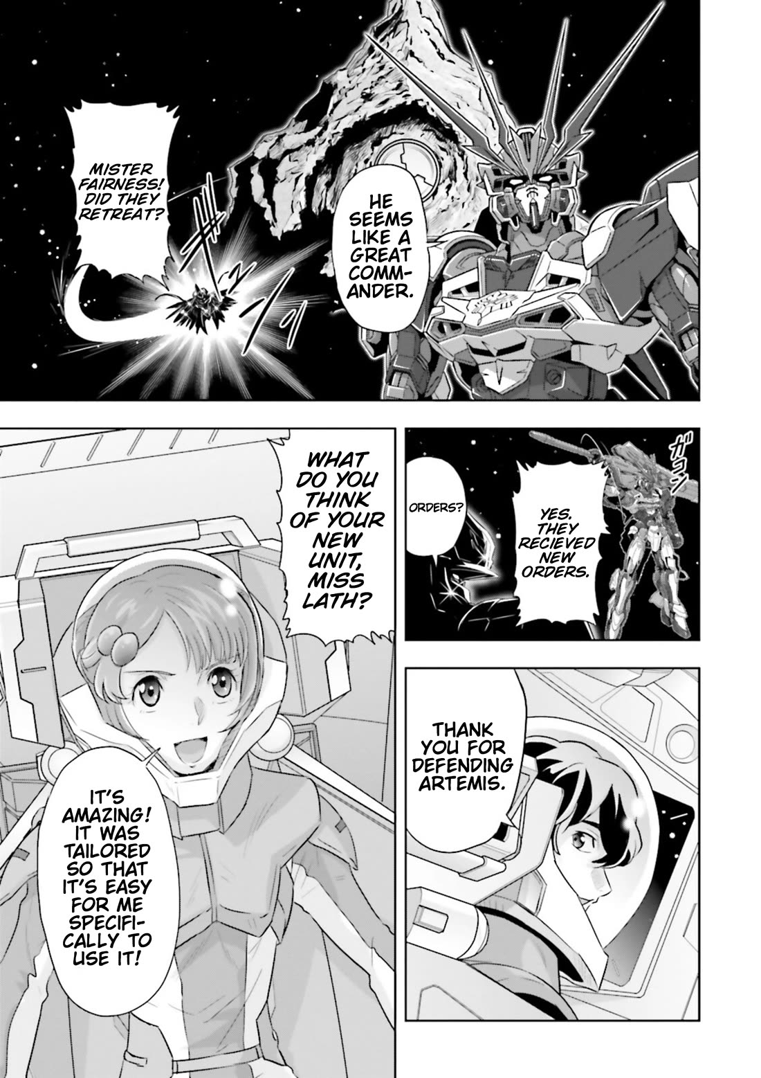Gundam Seed Astray - Tenkuu no Seijo Chapter 17 page 25 - Chapter 17: Encounter 17: Assault on Artemis